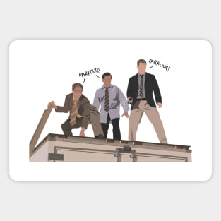 Parkour the office Magnet